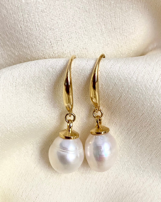 Clara Pearl Hook Earrings