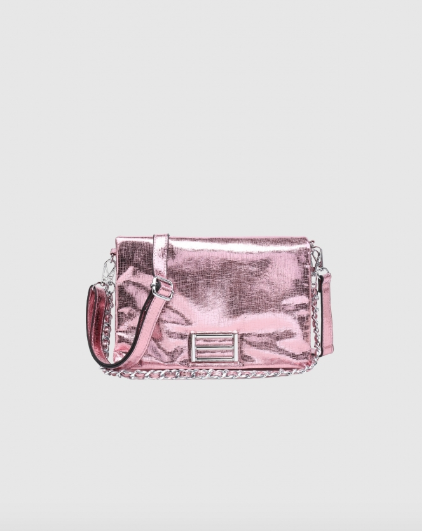 Portia Metallic Pink Bag